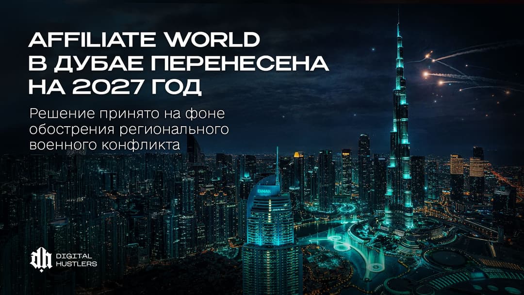 Affiliate World Global: Dubai Edition 2026 перенесена на весну 2027
